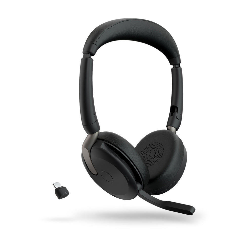 Jabra Auriculares Evolve2 65 Flexlink380a Uc Stereo Wlc Inalámbrico Sobre la Oreja Estéreo - Binaural - SUPRA-AURAL - 3000CM - Bluetooth - 20hz a 20khz - Tecnología Mems, Función de Cancelación de