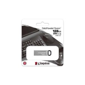USB 3.2 Kingston Datatraveler Kyson DTKN/128GB | 128GB, Diseño Metálico