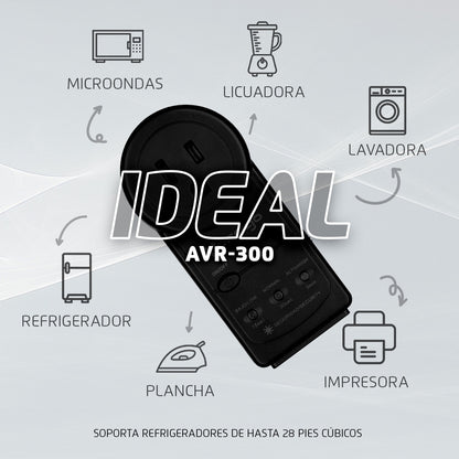 Supresor de Sobretensión Game Factor AVR-300 | 900J, 120V