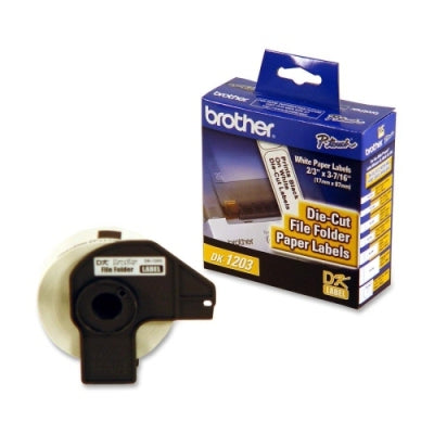 Etiquetas Térmicas Brother DK1203 | 87.12mm Ancho, 300 Etiquetas/Rollo