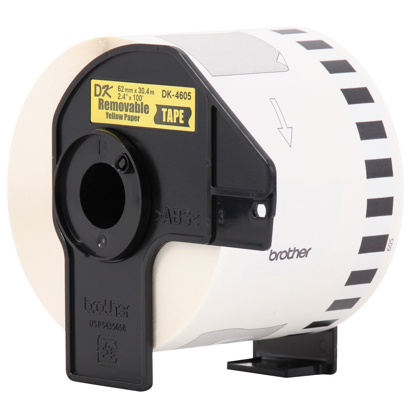 Cinta para Etiquetas Brother DK4605 | 62MM Ancho, Térmica Amarillo