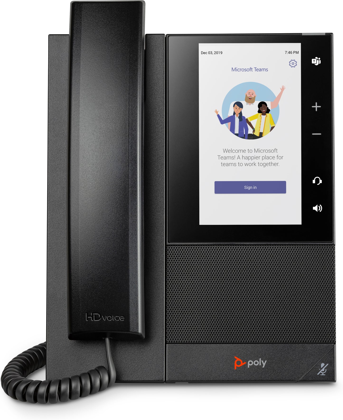 Teléfono de Negocios HP Poly CCX 505 | Compatible con Microsoft Teams, POE-Enabled
