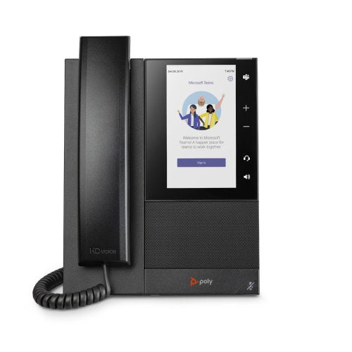 Teléfono de Negocios HP Poly CCX 505 | Compatible con Microsoft Teams, POE-Enabled