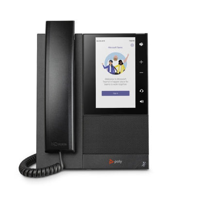 Teléfono de Negocios HP Poly CCX 505 | Compatible con Microsoft Teams, POE-Enabled