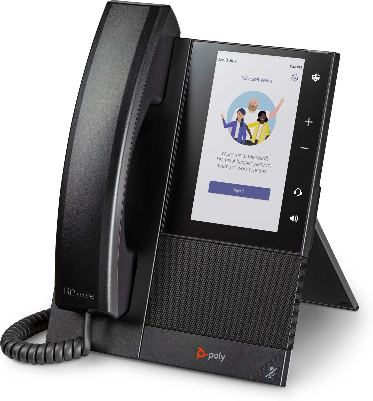 Teléfono de Negocios HP Poly CCX 505 | Compatible con Microsoft Teams, POE-Enabled