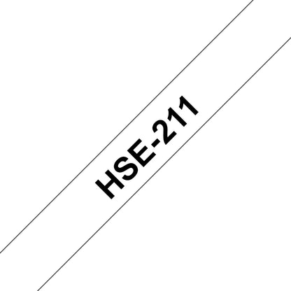 Etiqueta de Cable Brother HSE211 | 5.80MM Ancho, Color Blanco