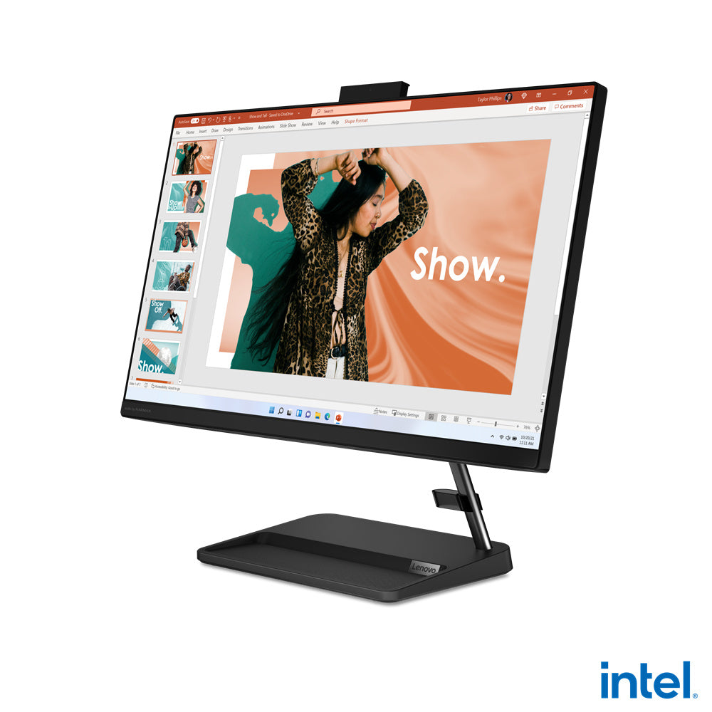 Lenovo Ideacentre 3 24iap7 F0gh011bld Computadora Todo en Uno - Intel Celeron 7305 - 8GB - 1TB HDD - 256GB SSD - 60.5CM (23.8") Full HD - de Escritorio - Negro - Intel Chip - 1920 X 1080 - Windows 11