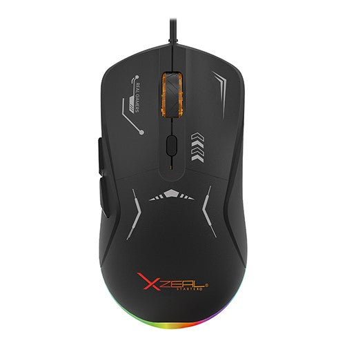 Mouse Gamer Xzeal Starter /7200 Dpi/6 Botones/rgb/negro