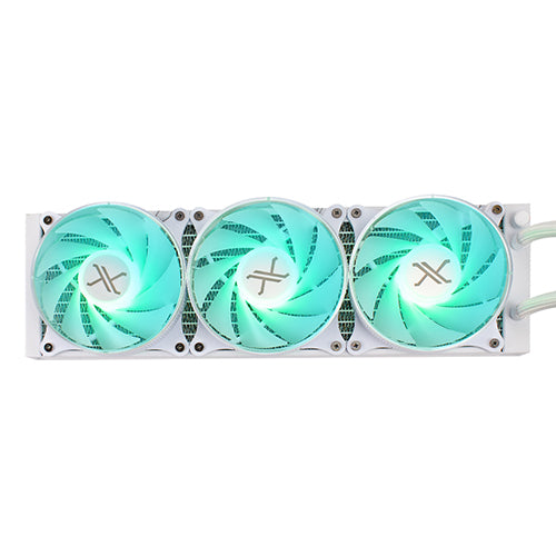 Enfriamiento Líquido Xzeal XZCO411W | 3 Ventiladores 120mm, RGB, 800-2200 RPM