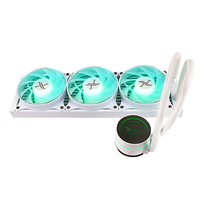 Enfriamiento Líquido Xzeal XZCO411W | 3 Ventiladores 120mm, RGB, 800-2200 RPM