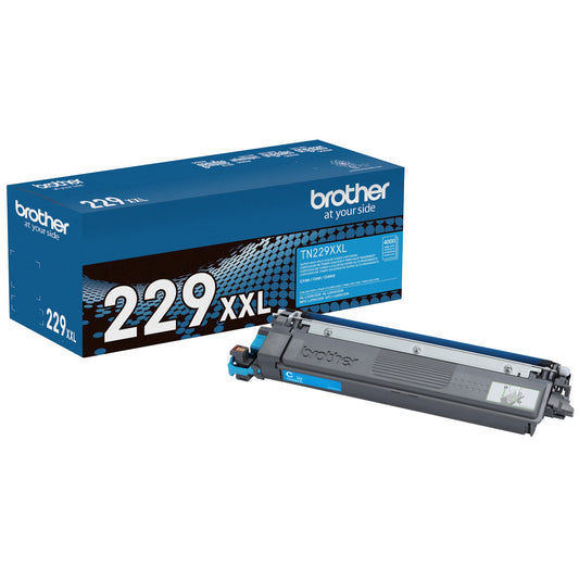 Cartucho de Tóner Brother TN229XXLC | Azul Ciánico, 4000 Páginas
