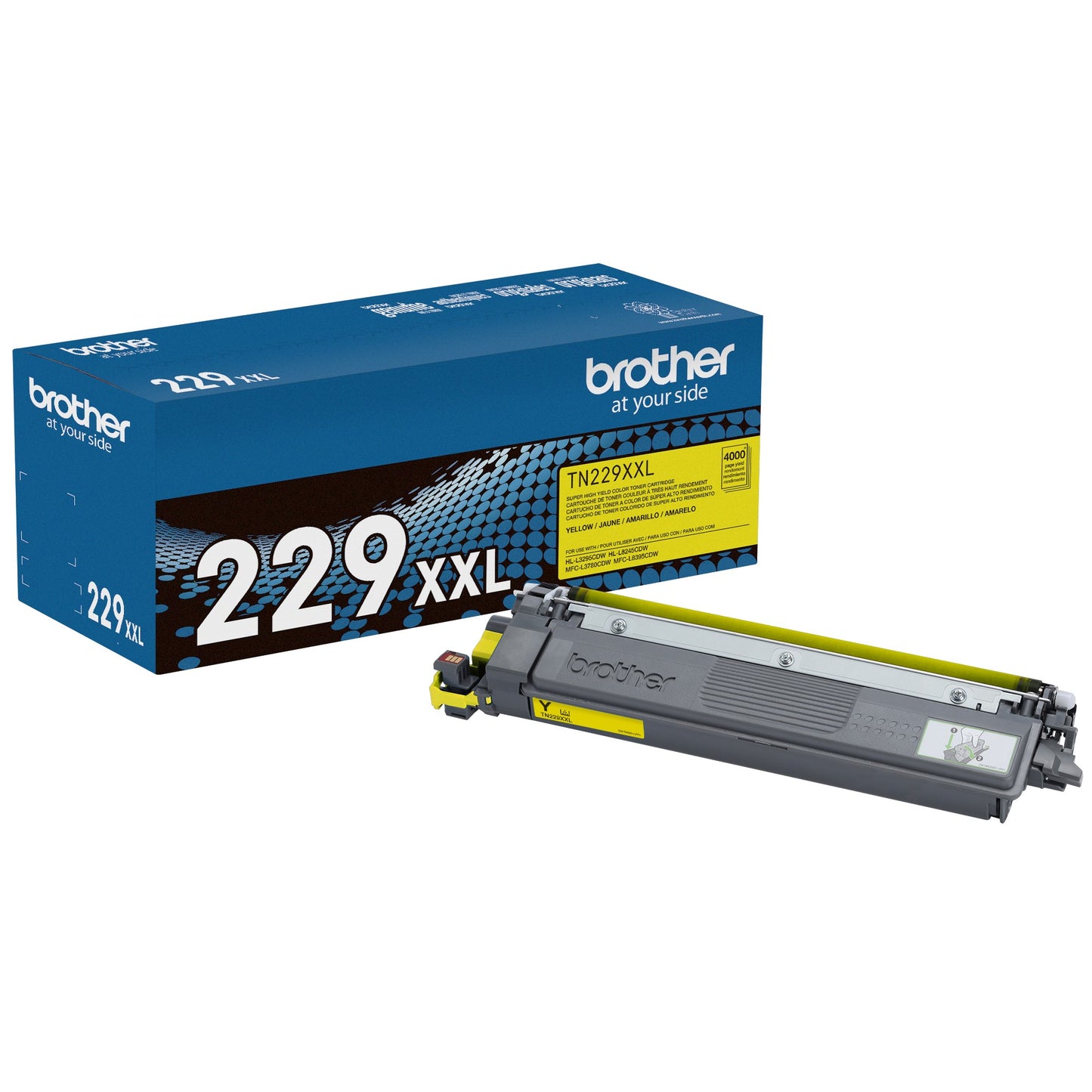Cartucho de Tóner Brother TN229XXLY | Super Alto Rendimiento, 4000 Páginas, Original
