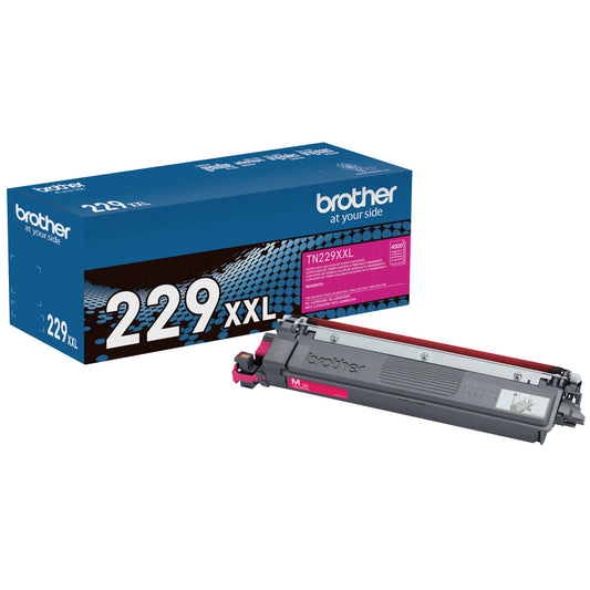 Cartucho de Tóner Brother TN229XXLM | Super Alto Rendimiento, 4000 Páginas, Magenta