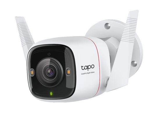 Cámara de Red Tapo C325wb Exterior - Color - Color Visión Nocturna - H.264 - 2688 X 1520 - 4.58MM Fijo Lentes - 20fps - Cmos - WI-FI - Google Home, Alexa Soportado - Ip66 - Resistente a la