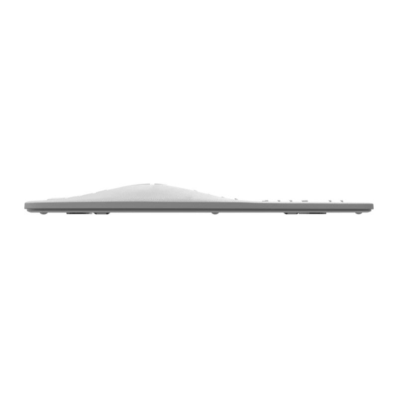 Combo Inalámbrico Acteck 2 en 1  Creator Virtuos Fitt Mk770 / Teclado Ergonómico + Mouse Vertical / 2.4  Mhz / 2400 Dpi / Teclado 100% + Teclas de Membrana / Recargable / Elite Blanco