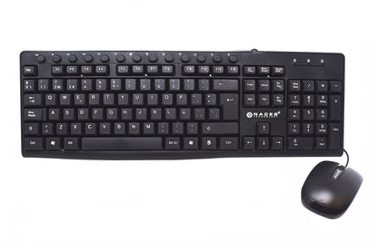 Kit Teclado y Mouse Naceb NA-112N | USB, Óptico, Diseño QWERTY