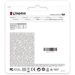 USB 3.2 Memoria Kingston 64GB Datatraveler Exodia ( Negro-verde)