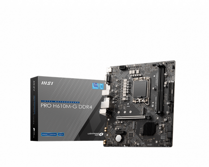 Tarjeta Madre MSI PRO H610M-G DDR4, Micro-ATX, LGA 1700, Intel H610, 64GB DDR4, HDMI/DP para Intel