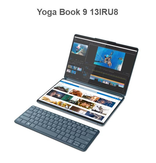 Computadora Portátil 2 en 1 Convertible - Lenovo Yoga Book 9 13iru8 82yq000clm 33.8CM (13.3") Pantalla Táctil - 2.8k - Intel Core I7 13a Gen I7-1355U - Intel Evo Platform - 16GB - 1TB SSD - Español