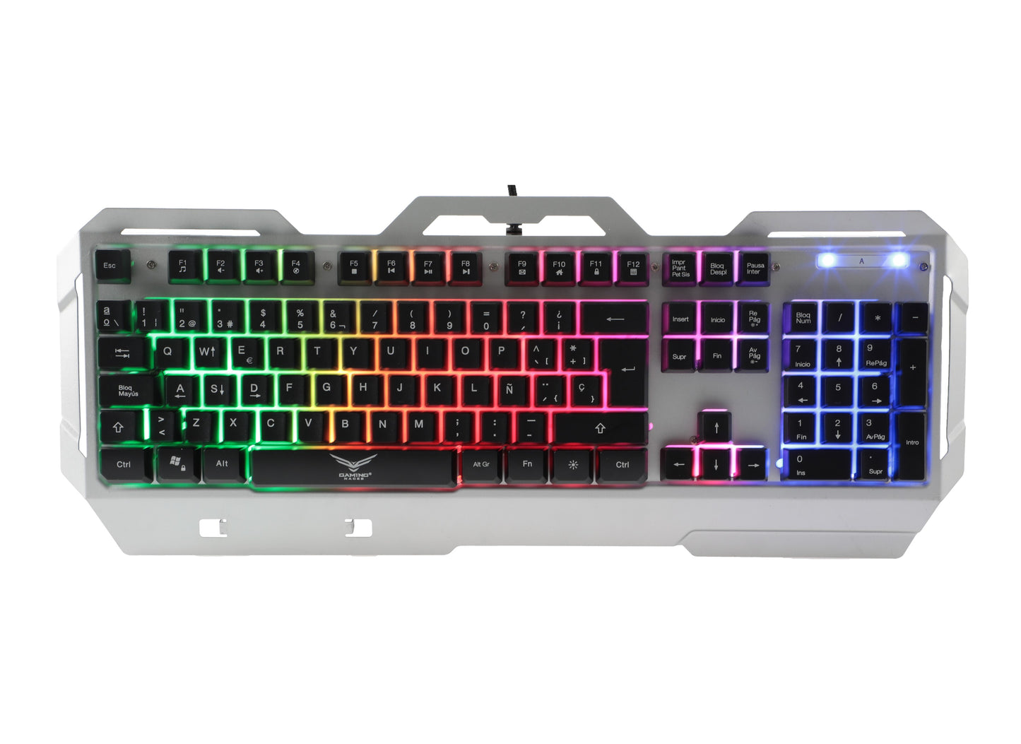 Kit Teclado y Mouse Gamer Naceb NA-0911 | LED, Base de Metal Aerodinámico