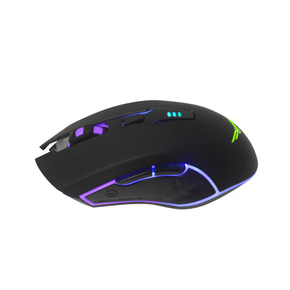 Mouse Gamer Naceb Horus LED Alambrico Optico 3200 Dpi Negro