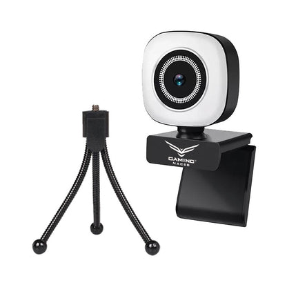 Camara Web Naceb 0958 con Luz FHD 30 Fps Microfono & Base Flexible