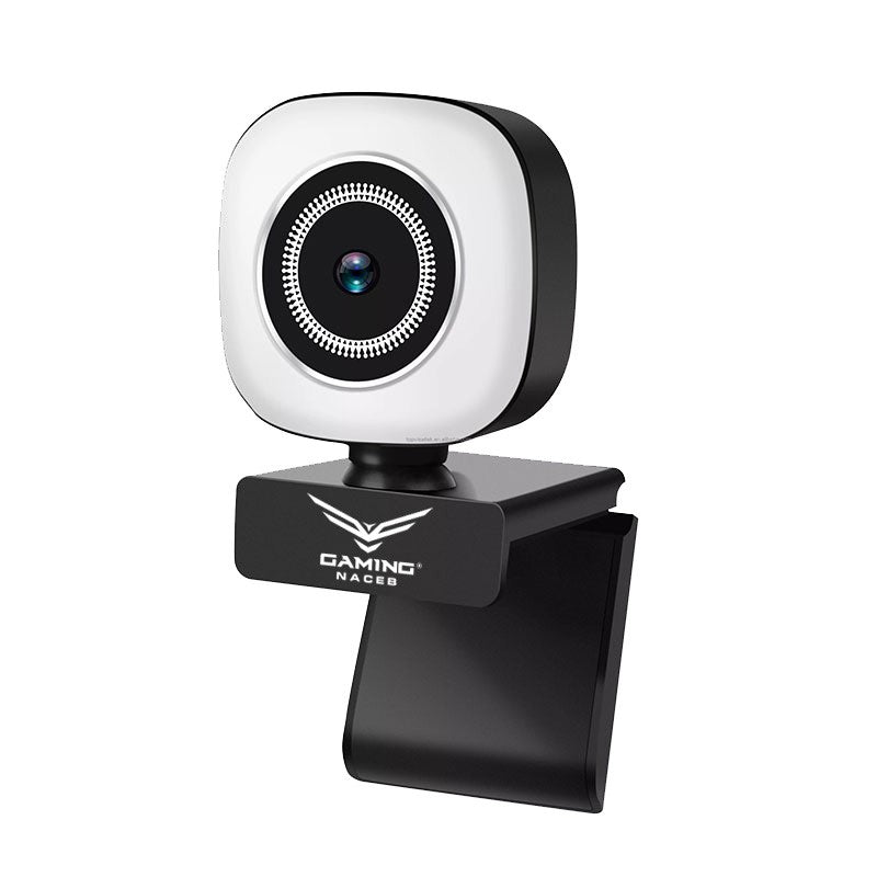 Camara Web Naceb 0958 con Luz FHD 30 Fps Microfono & Base Flexible