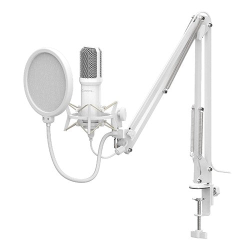 Micrófono Profesional Xzeal XZKMC1W | Anti-Pop, Conexión USB, Color Blanco