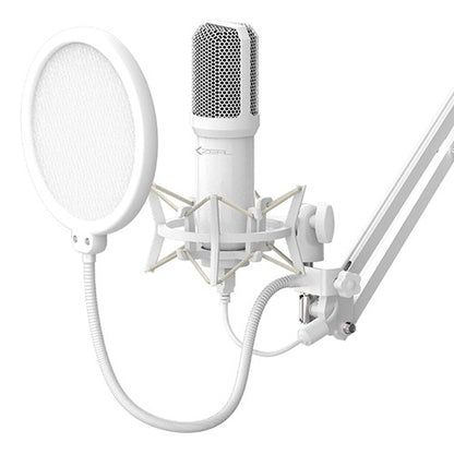Micrófono Profesional Xzeal XZKMC1W | Anti-Pop, Conexión USB, Color Blanco