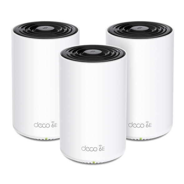 TP-LINK Deco Xe75 WI-FI 6e IEEE 802.11ax Ethernet Router Inalámbrico - Tribanda - 2.40GHZ Banda Ism - 6GHZ Banda Unii - 4 X Antena(4 X Interno) - 672.25mb/s Velocidad Inalámbrica - 2 X Puerto de Red
