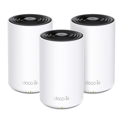 TP-LINK Deco Xe75 WI-FI 6e IEEE 802.11ax Ethernet Router Inalámbrico - Tribanda - 2.40GHZ Banda Ism - 6GHZ Banda Unii - 4 X Antena(4 X Interno) - 672.25mb/s Velocidad Inalámbrica - 2 X Puerto de Red