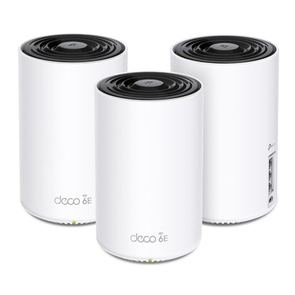 TP-LINK Deco Xe75 WI-FI 6e IEEE 802.11ax Ethernet Router Inalámbrico - Tribanda - 2.40GHZ Banda Ism - 6GHZ Banda Unii - 4 X Antena(4 X Interno) - 672.25mb/s Velocidad Inalámbrica - 2 X Puerto de Red
