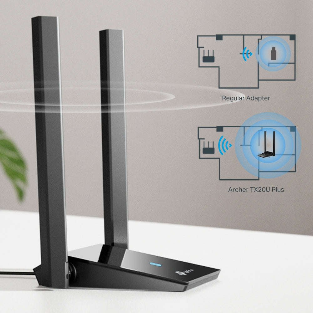 Adaptador Wi-Fi TP-Link Archer TX20U Plus | IEEE 802.11ax, 1.76 Gbit/s