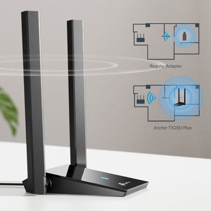 Adaptador Wi-Fi TP-Link Archer TX20U Plus | IEEE 802.11ax, 1.76 Gbit/s