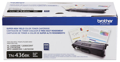 Cartucho de Tóner Brother Tn436bk Estándar Rendimiento Láser - Negro - Original - 1 Solamente - Láser - Estándar Rendimiento - 1 Solamente