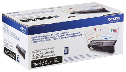 Cartucho de Tóner Brother Tn436bk Estándar Rendimiento Láser - Negro - Original - 1 Solamente - Láser - Estándar Rendimiento - 1 Solamente