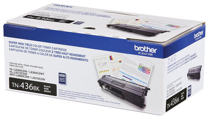 Cartucho de Tóner Brother Tn436bk Estándar Rendimiento Láser - Negro - Original - 1 Solamente - Láser - Estándar Rendimiento - 1 Solamente