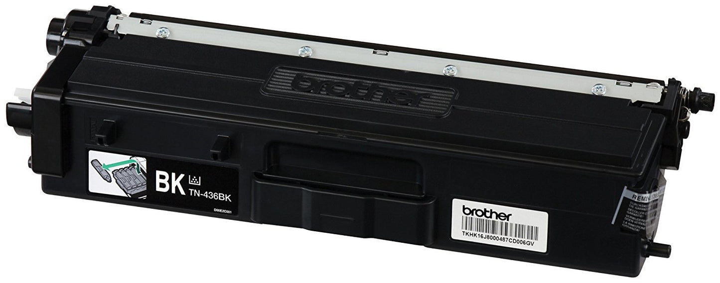 Cartucho de Tóner Brother Tn436bk Estándar Rendimiento Láser - Negro - Original - 1 Solamente - Láser - Estándar Rendimiento - 1 Solamente
