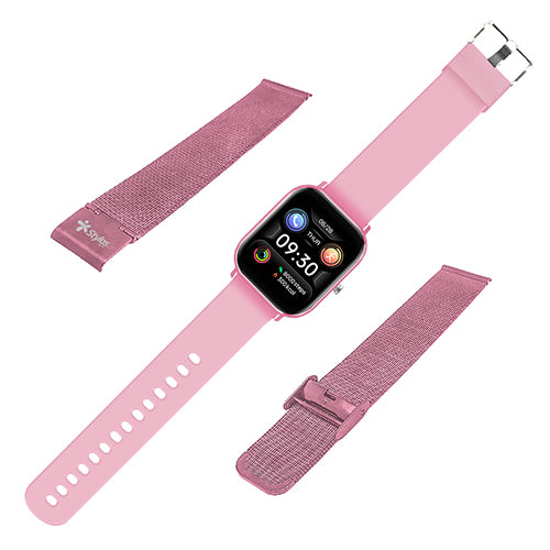 Reloj Inteligente Xzeal STASWM3CP | Monitor de Ritmo Cardiaco, Podómetro, Rosa