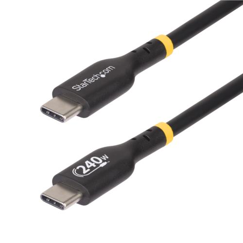 Cable de Carga USB-C de 1m - Cable USB Tipo C - Certificación USB-IF - Pd de 240w Epr - Cable USB 2.0 USB-C de Carga para Laptops - Recubrimiento de Tpe - Macho a Macho