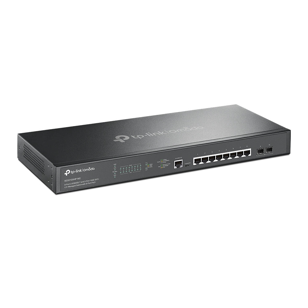 Conmutador TP-Link SG3210XHP-M2 | 8 Puertos, 10GBASE-X, 2.5GBASE-T