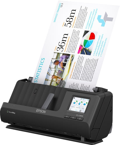 Escáner Epson Workforce ES-C380W | 600 DPI, 30 PPM Portátil