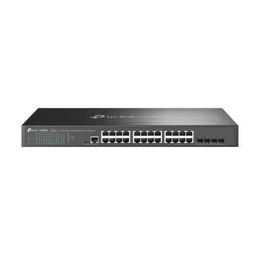 Conmutador TP-Link SG3428 | 24 Puertos Gigabit, 4 Ranuras SFP