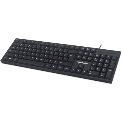 Teclado con Cable Intellinet 179324 | 104 Teclas, Diseño Ergonómico