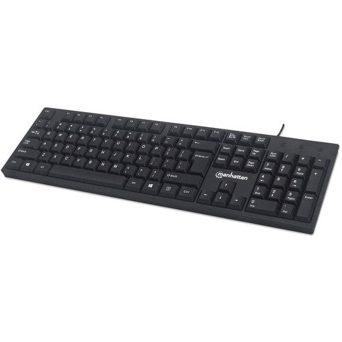 Teclado con Cable Intellinet 179324 | 104 Teclas, Diseño Ergonómico