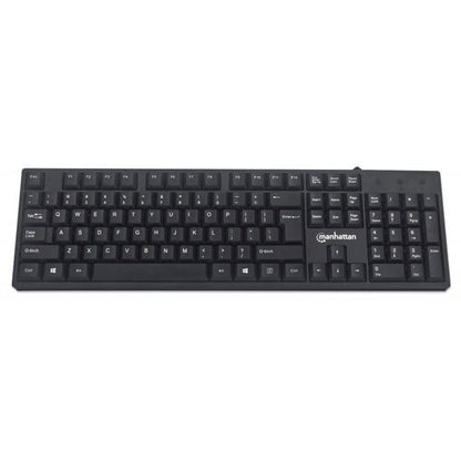 Teclado con Cable Intellinet 179324 | 104 Teclas, Diseño Ergonómico
