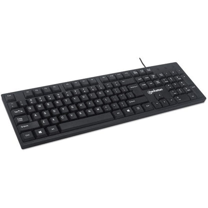 Teclado con Cable Intellinet 179324 | 104 Teclas, Diseño Ergonómico
