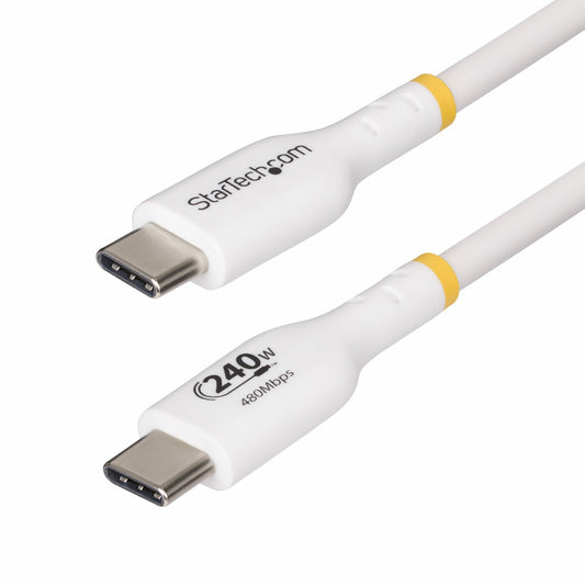 Cable USB-C StarTech.com USB2EPR2MW | 2m, PD 240W, Recubrimiento TPE