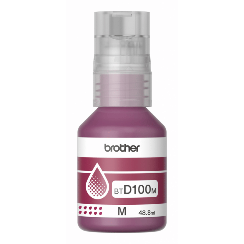 Botella de Recarga de Tinta Brother Btd100m - Magenta - Inyección de Tinta - 48,8 Ml