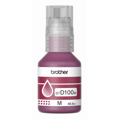 Botella de Recarga de Tinta Brother Btd100m - Magenta - Inyección de Tinta - 48,8 Ml